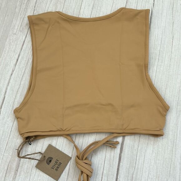 Toast Swim Signature Peek a Boo Top in Latte - Picture 3 of 5